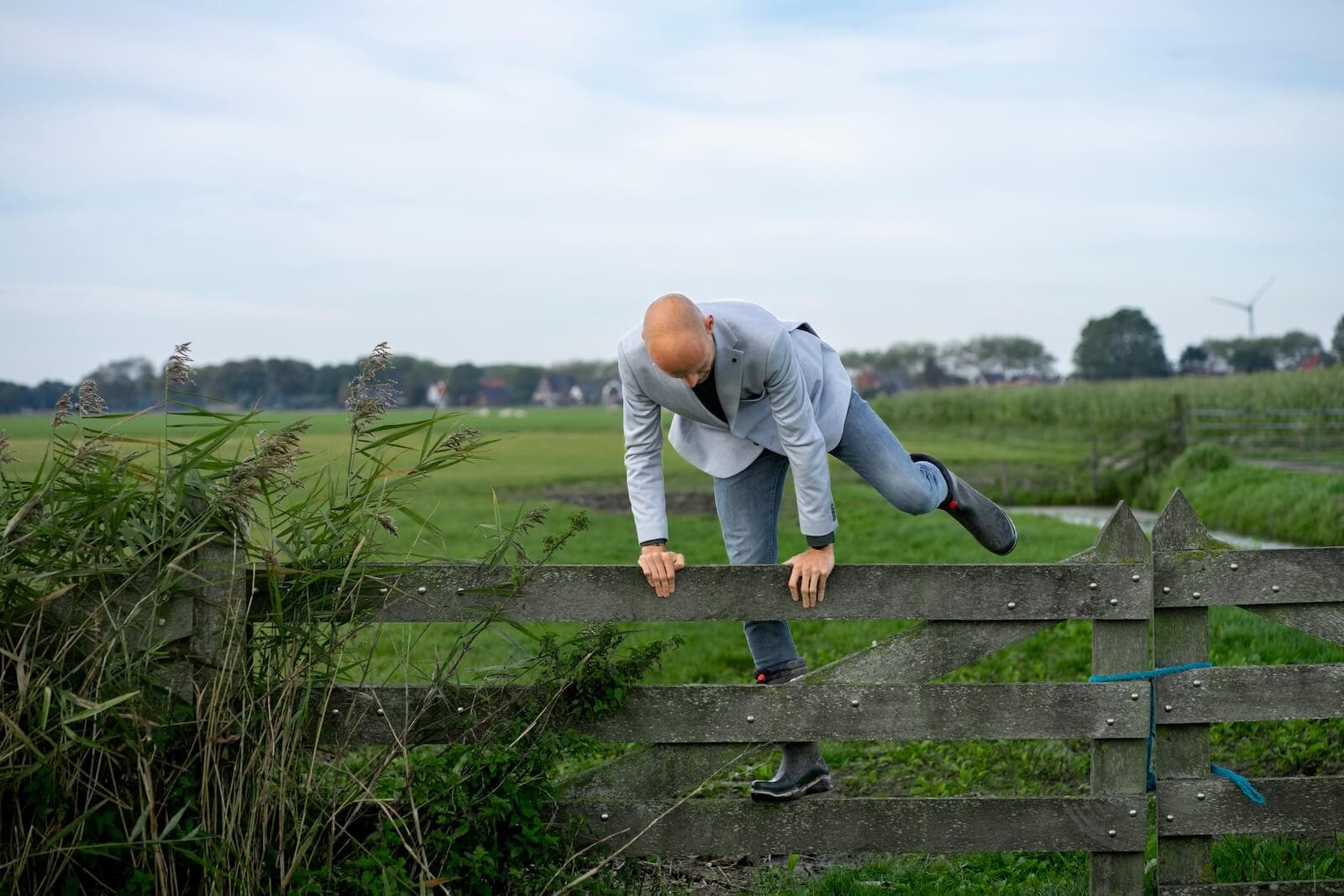 Maarten zet een stap harder in de polder